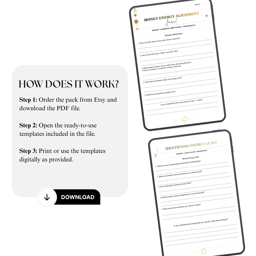Elite Money Energy Alignment Journal PDF PNG 2026 Wealth Manifestation Success Map Financial Abundance Goal Tool Mindset Strategy Organizer