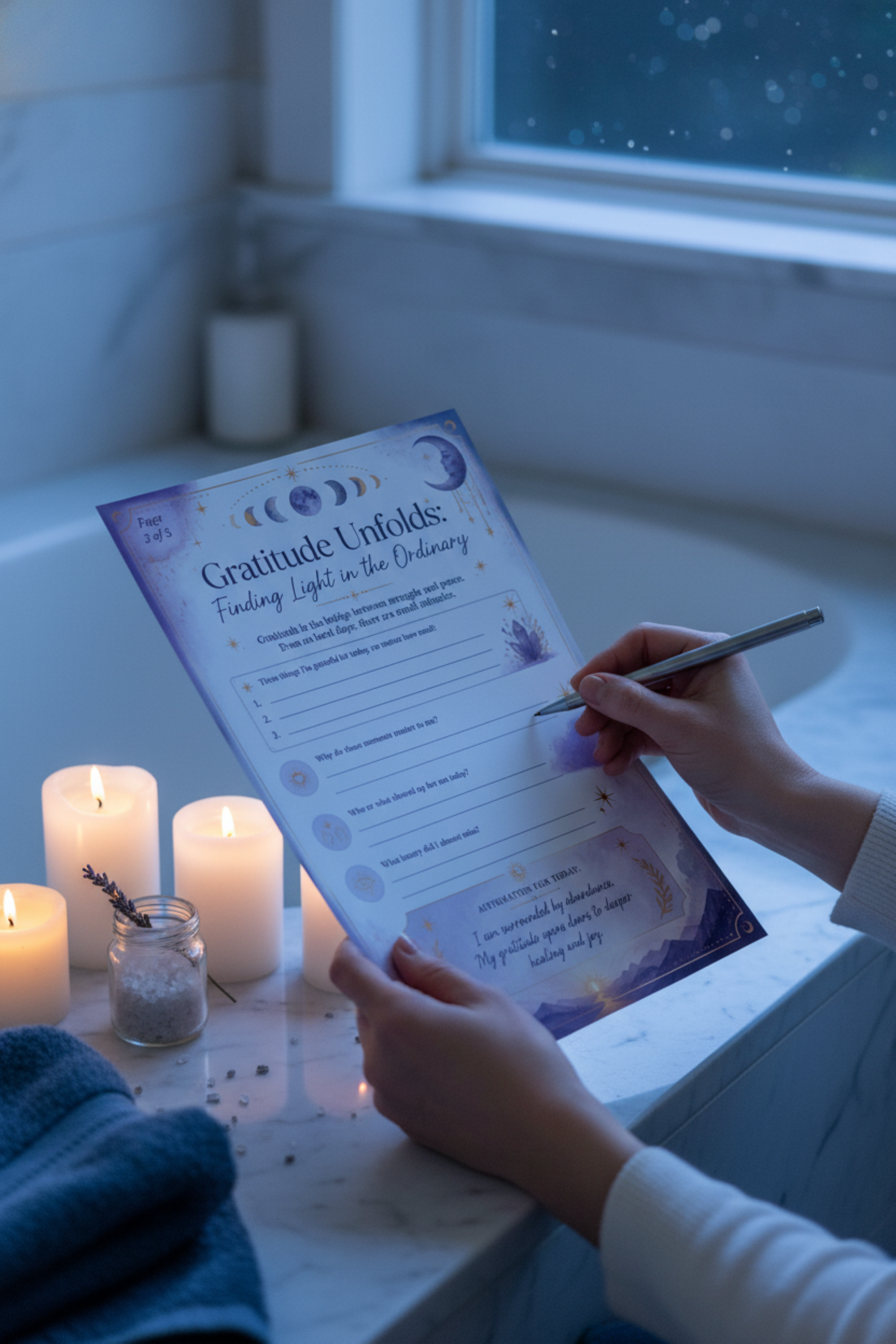 Healing Prompts Printable Journal, Affirmation Workbook, Gratitude and Reflection Journal, Personal Growth Digital Download