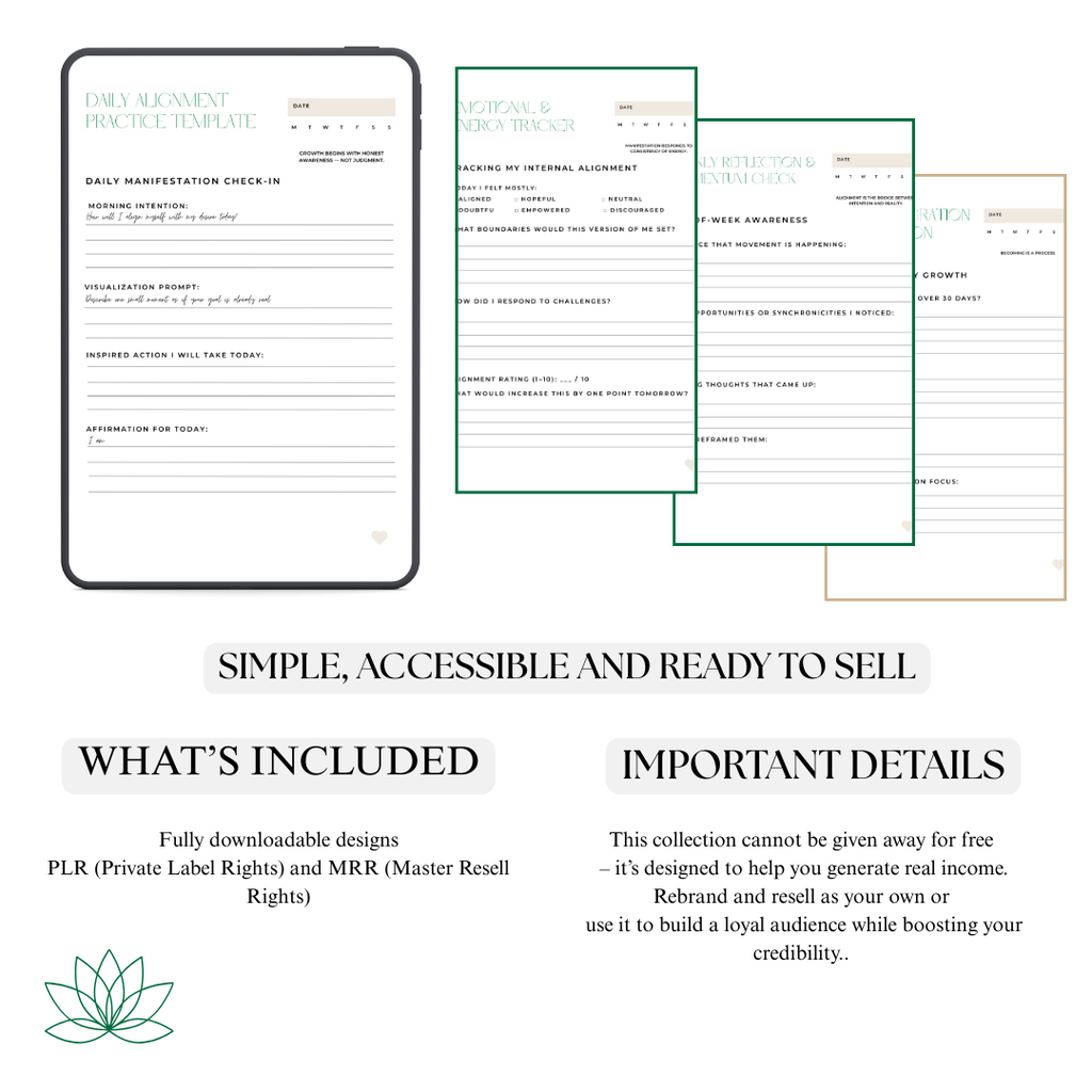 2026 30-Day Manifestation Challenge Planner | PDF PNG | Abundance Roadmap | Subconscious Audit | Mindset Shift System | Digital Download Bundle