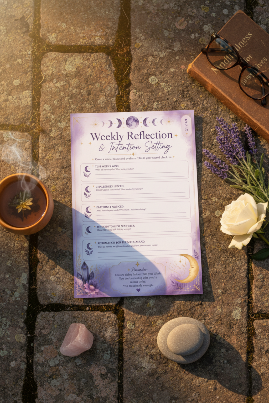 Affirmation Vault Printable | Daily Affirmations Journal | Self Care Workbook for Women | Mindset Journal | Gratitude Planner | Wellness Tracker | Digital Download