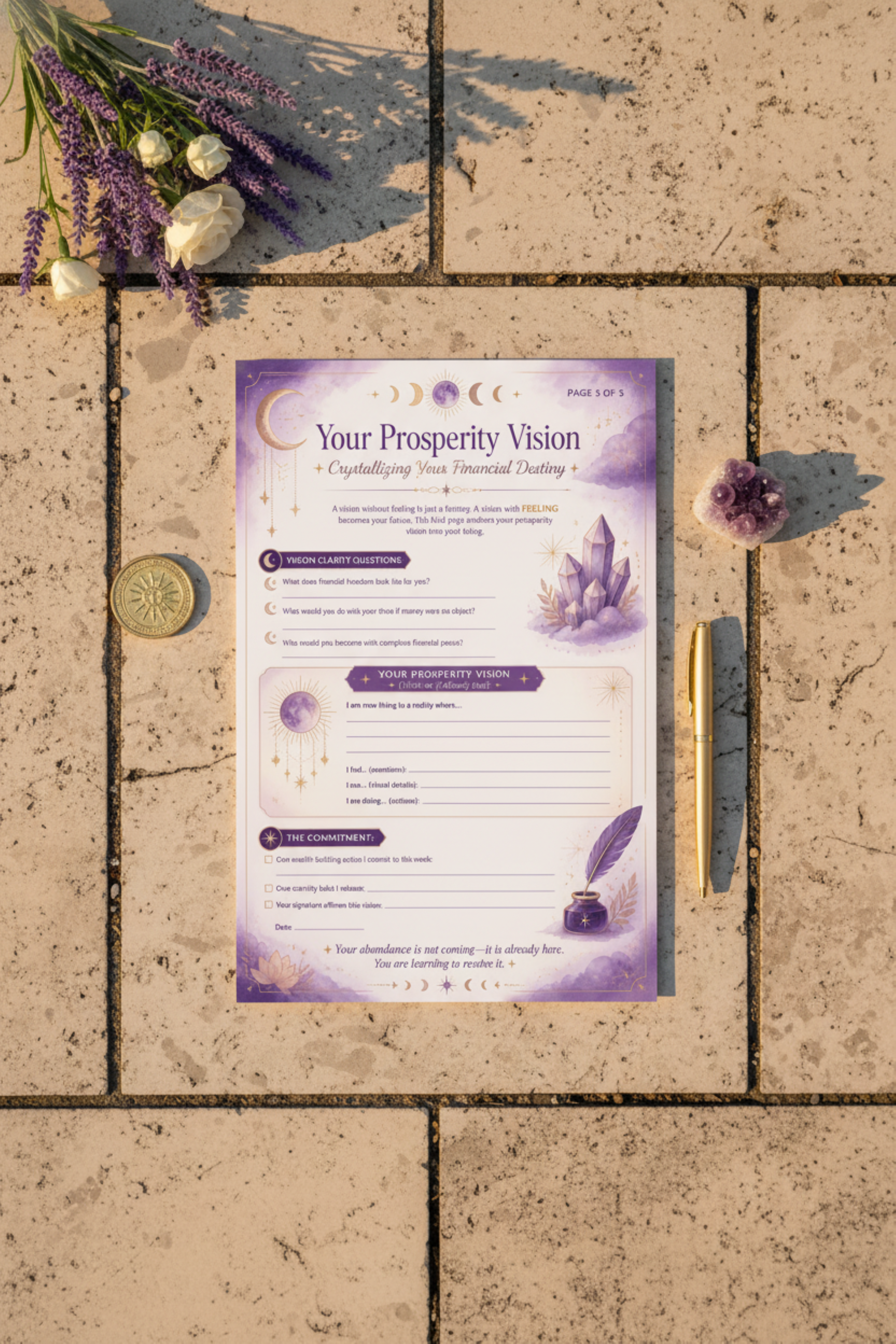 Rich Mindset Method Workbook Printable | Abundance Journal | Wealth Affirmations | Gratitude Journal | Manifestation Workbook | Mindset Planner | Digital Download