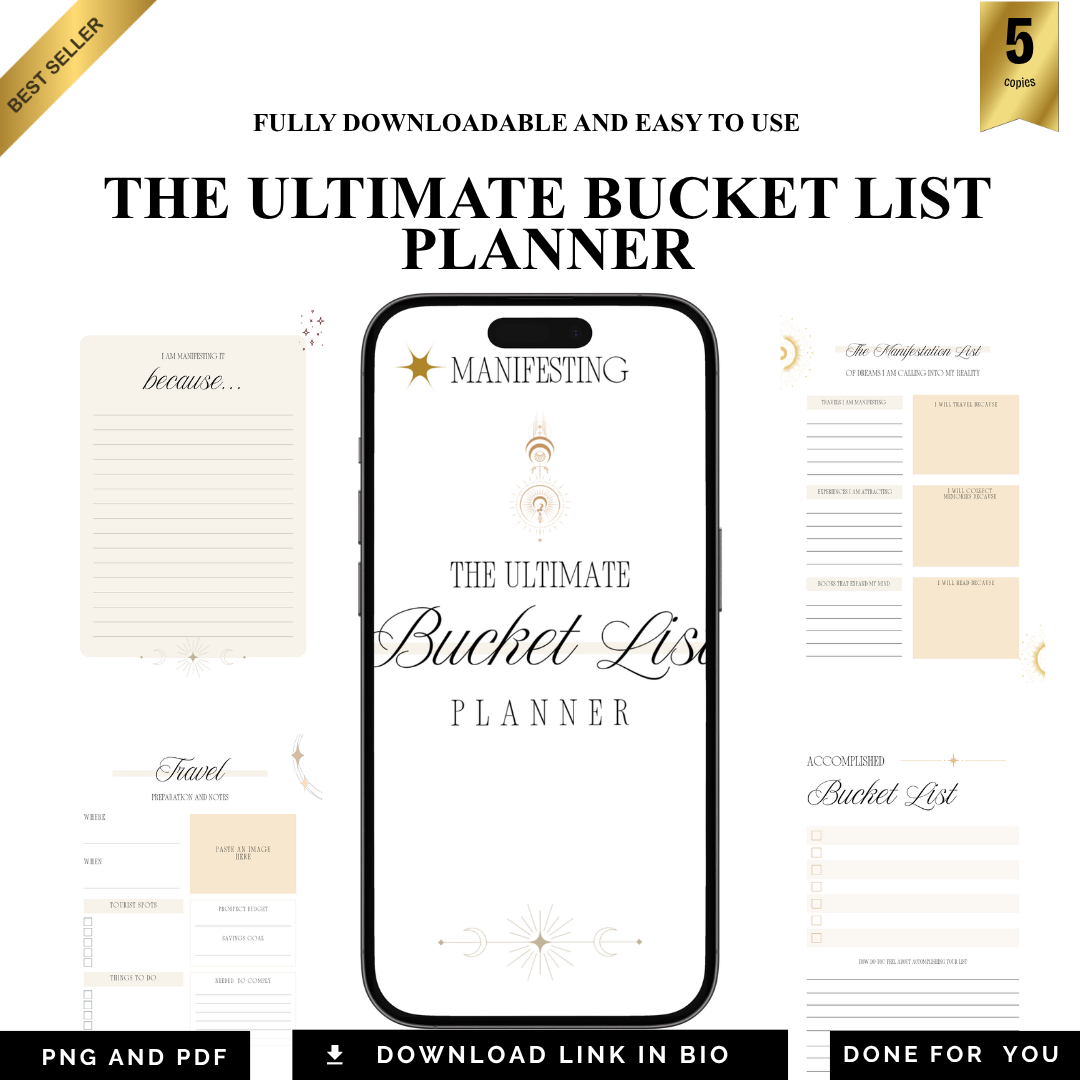 2026 Life Architecture Bucket List PDF PNG Success Engineering Blueprint Elite Goal Mastery Tool Experience Strategy Map Adventure Audit