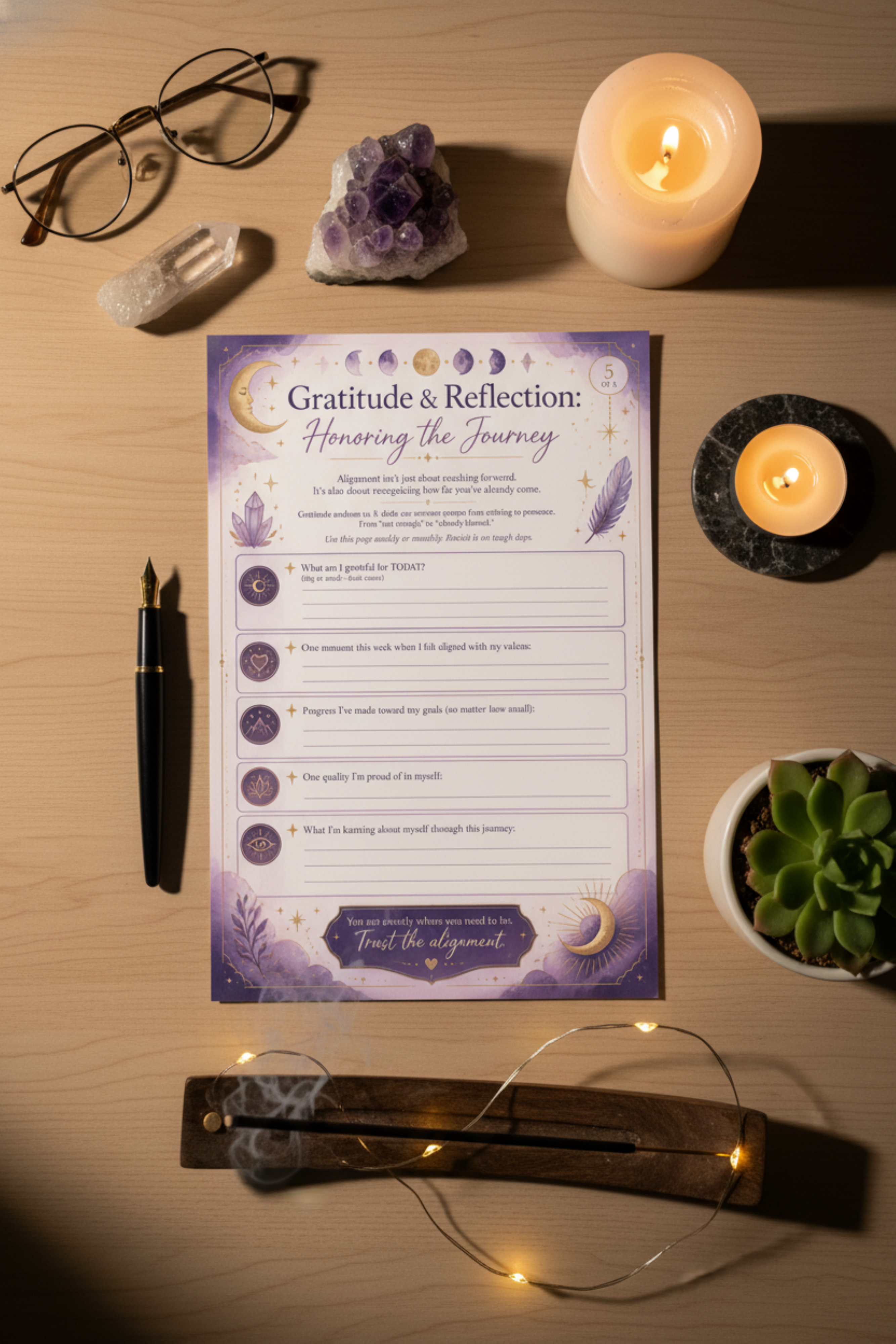 Goal and Alignment Station Printable, Teacher Mindset Journal, Gratitude Worksheets, Goal Setting Planner, Digital Download