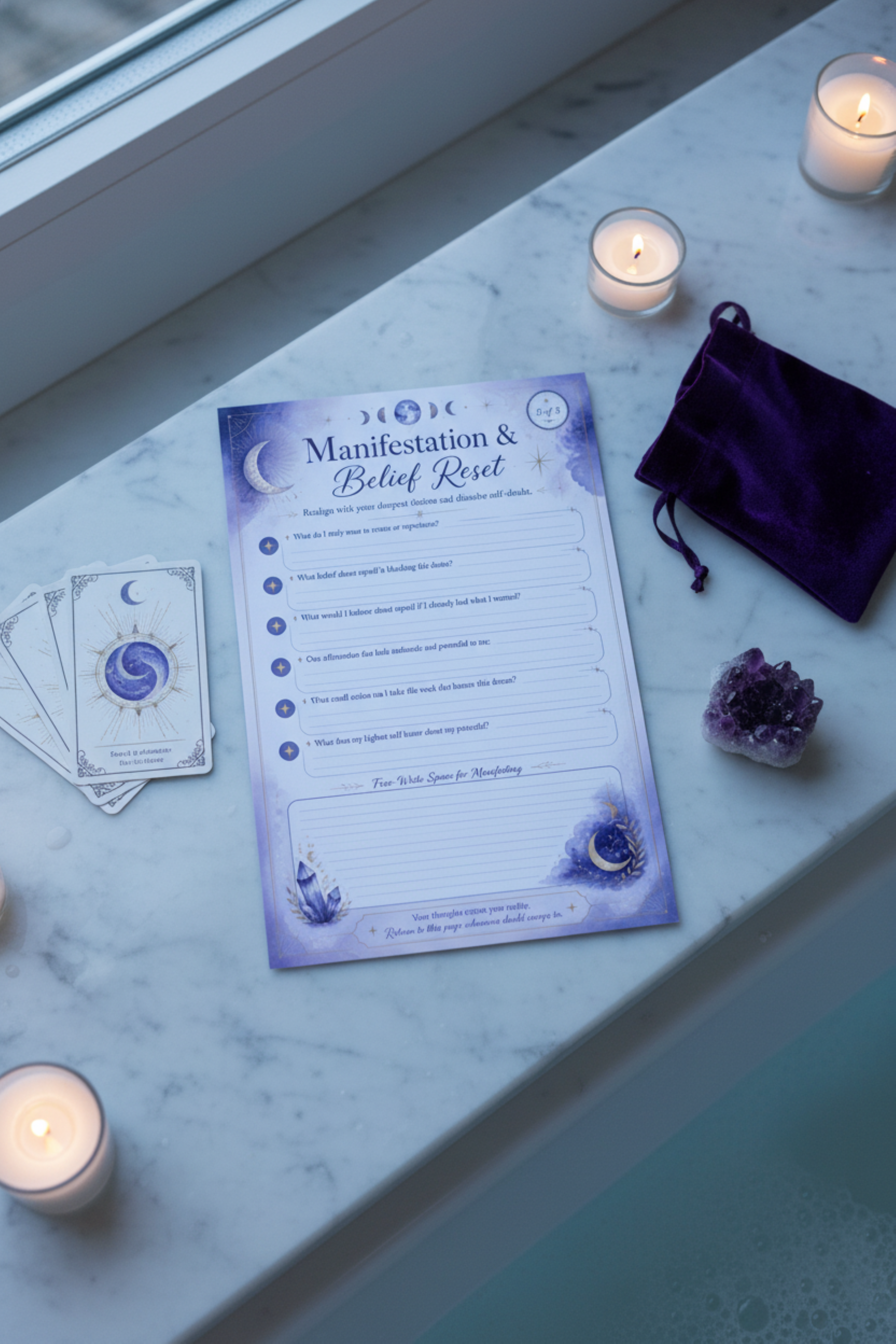 Daily Soul Prompts Printable | Gratitude Journal Pages | Mindset Reflection Worksheets | Affirmation Journal | Self Care Prompts | Wellness Journal | Digital Download