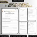 Elite Money Energy Alignment Journal PDF PNG 2026 Wealth Manifestation Success Map Financial Abundance Goal Tool Mindset Strategy Organizer