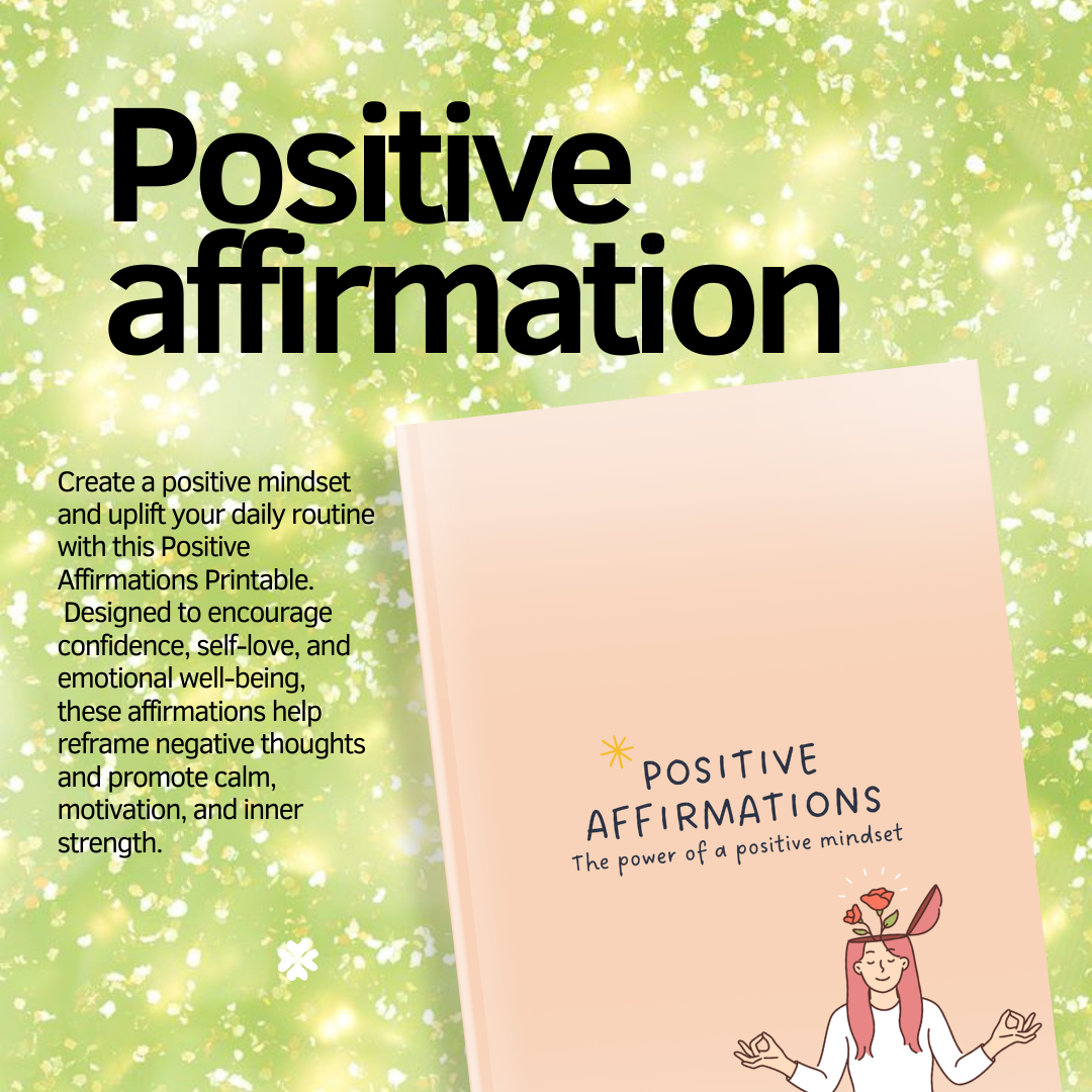 15 Positive Affirmation Cards PDF PNG | Daily Self Love Quotes | Confidence Booster Deck | Vision Board Printable | Mental Health Gift | Instant Download