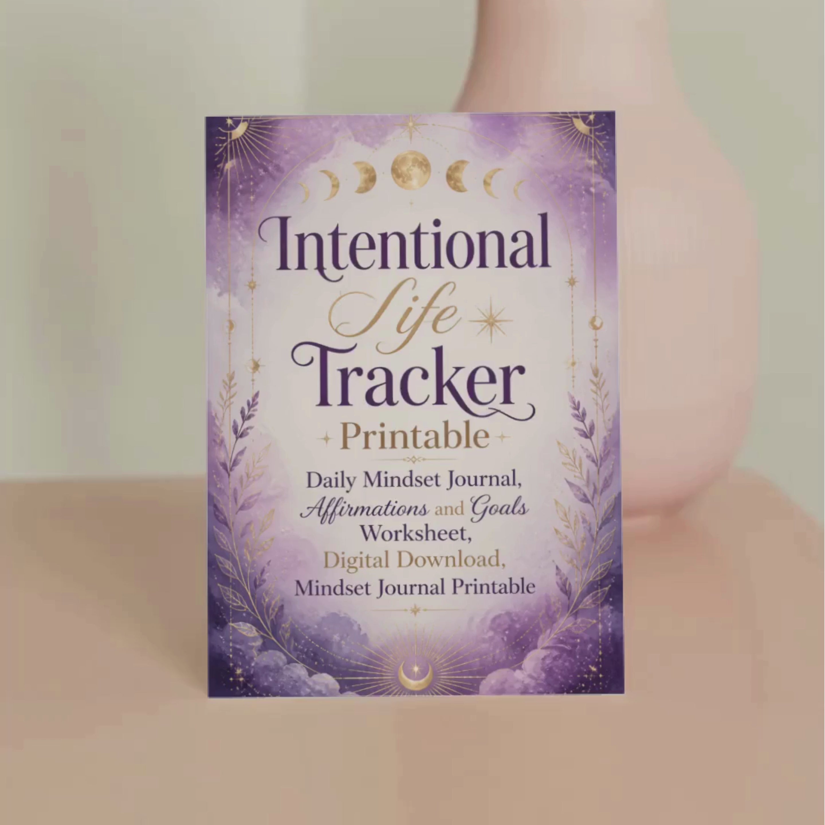 Intentional Life Tracker Printable, Daily Mindset Journal, Goal Setting Worksheet, Gratitude Planner, Digital Download